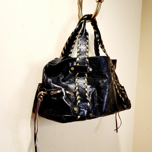 Mauricio Taituti Women's Black Leather Shoulder bag - Picture 4 of 14